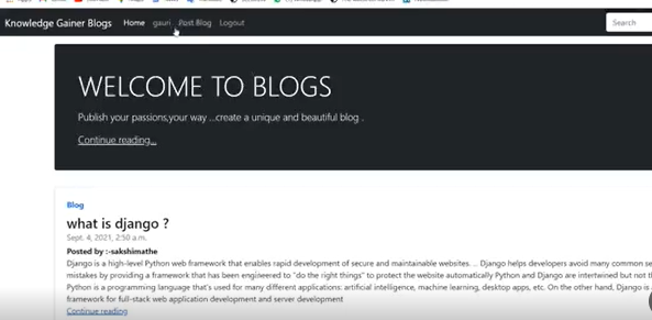 Blog Website